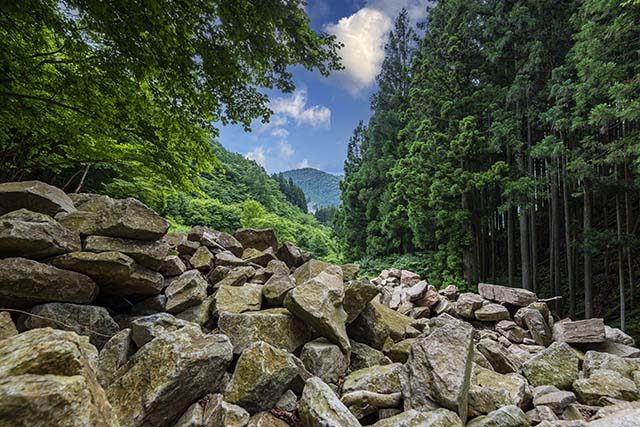 気良石の採石場