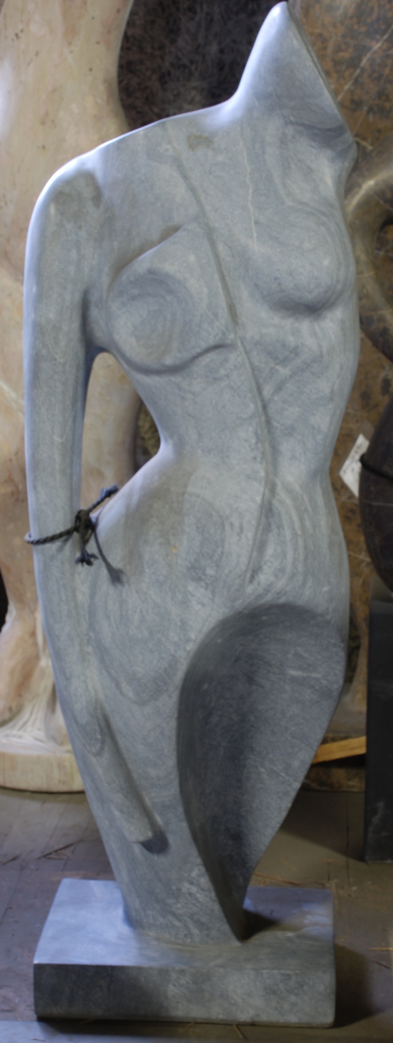 大理石 オブジェ 体 グレー | 造園資材館