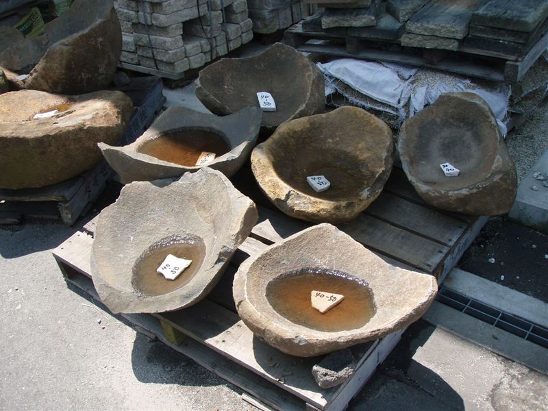 ジャワストーン 泥 水鉢 | 造園資材館