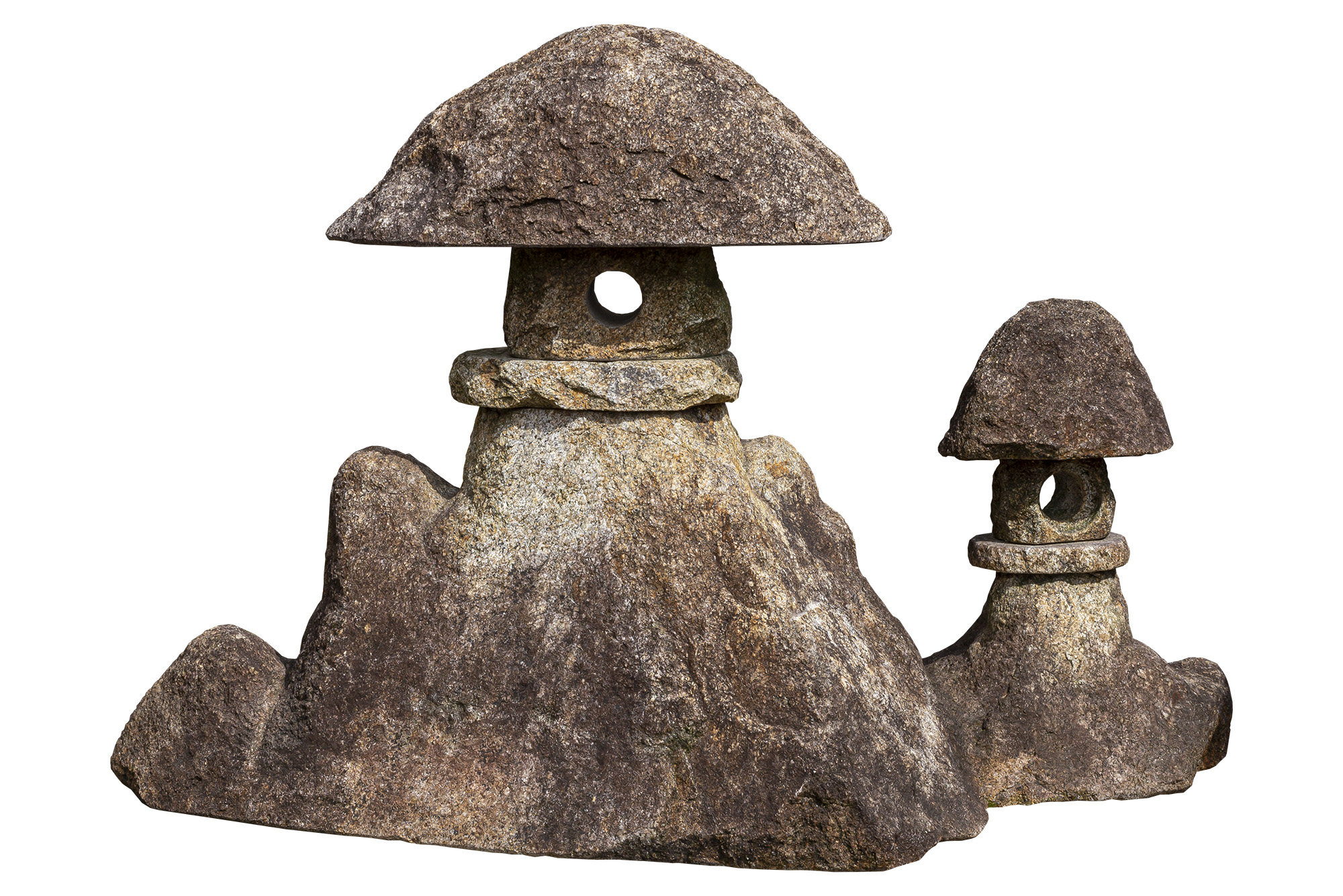 自然石灯篭・野竹林風石灯篭 自然石灯篭・野竹林風石灯篭 自然石灯篭・野竹林風石灯篭 石 燈籠」の