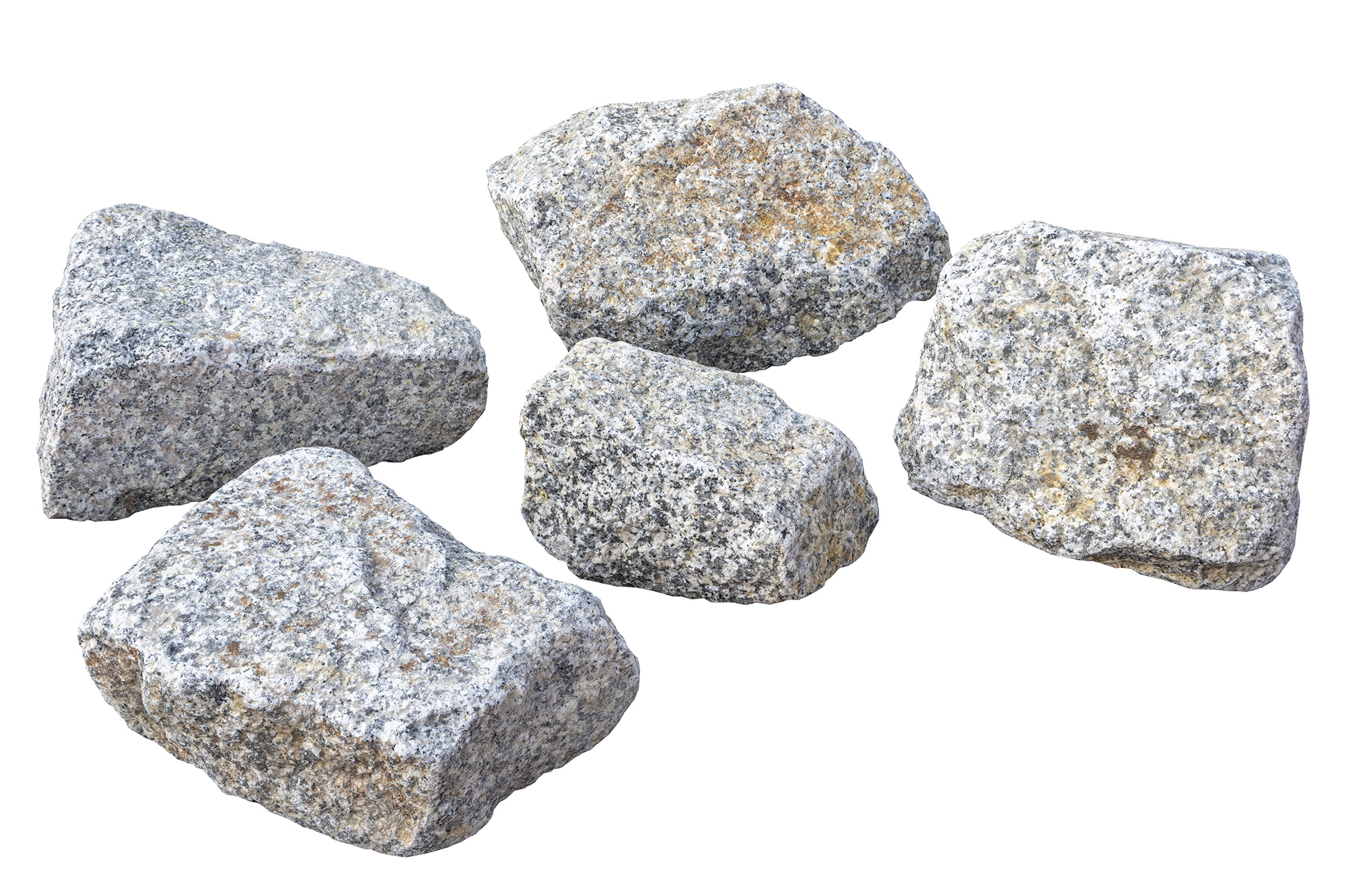 小豆島石 白錆混合 野面 | 造園資材館