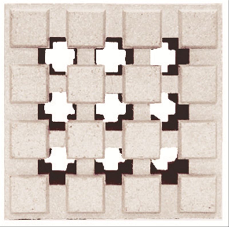 デザインブリック ナインクロス ホワイト | 造園資材館