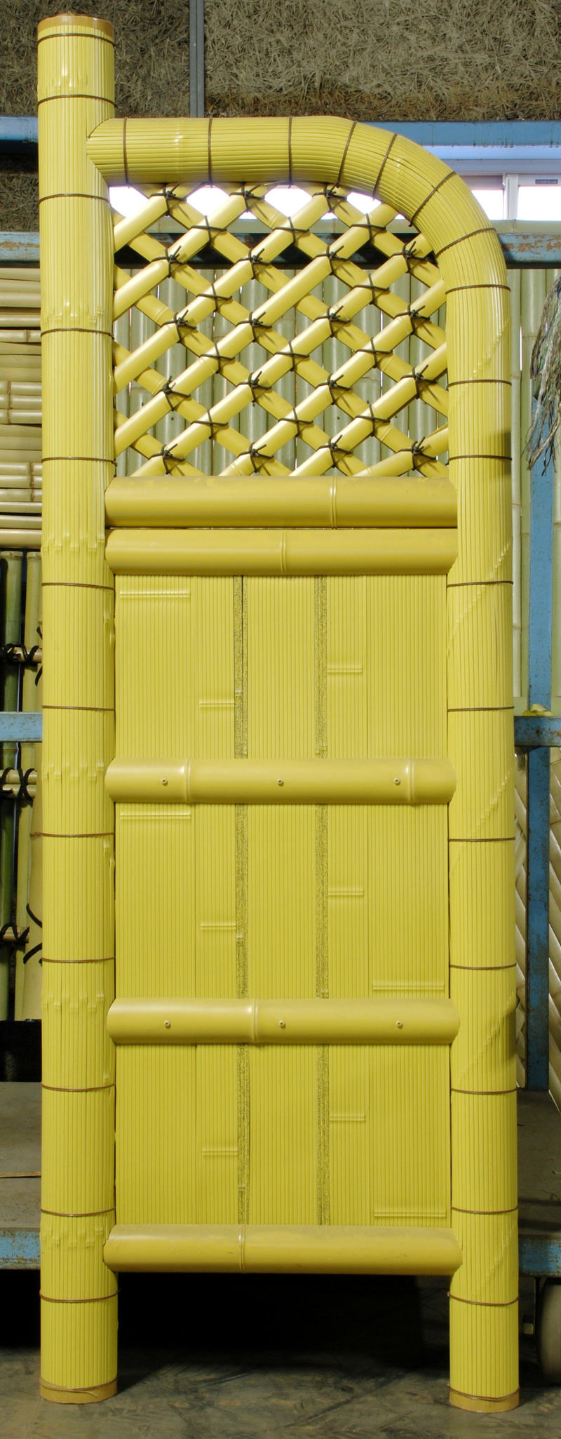 プラ玉袖垣(ヒシギタイプ) 黄 | 造園資材館