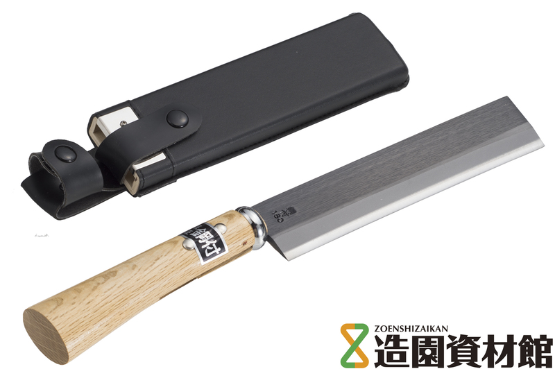 竹割鉈 鋼付両刃(木鞘付) | 造園資材館