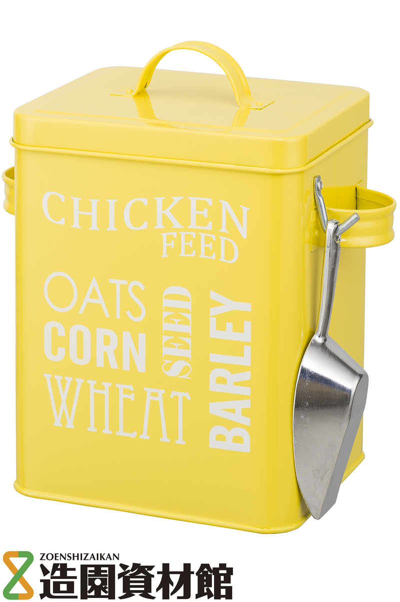 バーゴン＆ボール 鳥餌保管缶 イエロー | 造園資材館