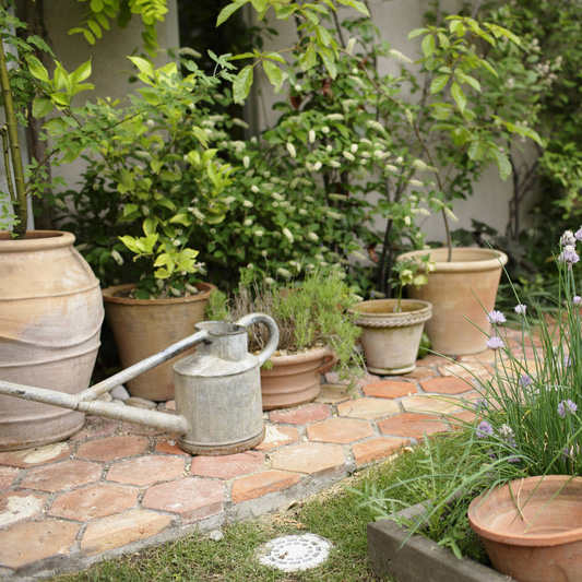 アンティーク 六角テラコッタタイル　　 | 造園資材館