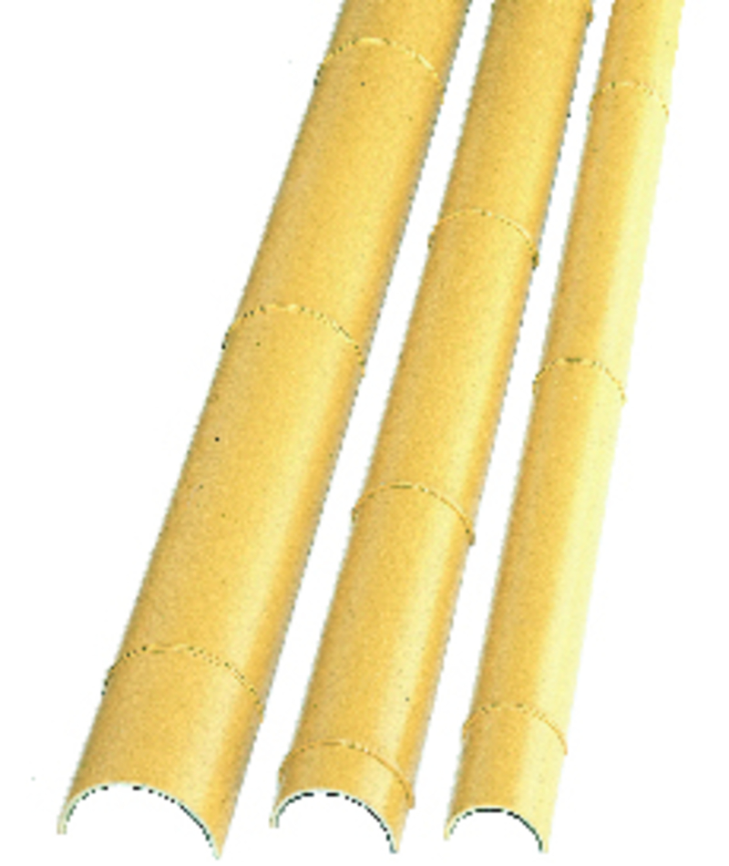 千年丸竹 縦割 黄 | 造園資材館